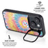Rainbow Tie Dye iPhone 15 Kickstand Case